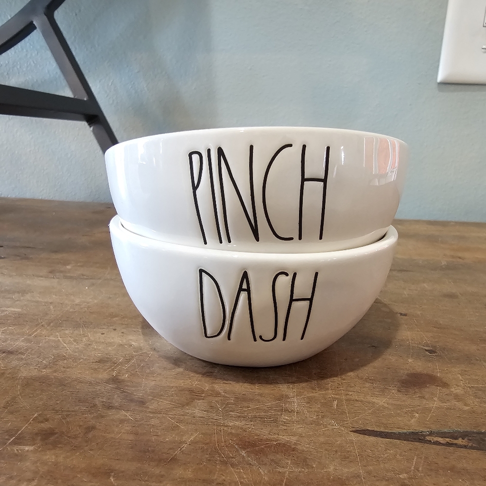 Rae Dunn small pinch and dash prep bowls for spices.
